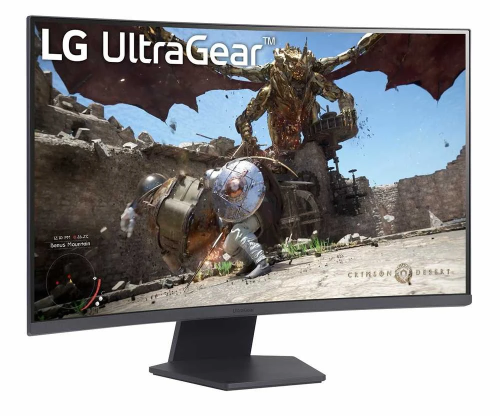 Monitorius LG | 32GS60QC-B | 32 " | VA | QHD | 16:9 | 180 Hz | 1 ms | 2560 x 1440 pikselių | 300 cd/m² | HDMI jungtys quantity 2