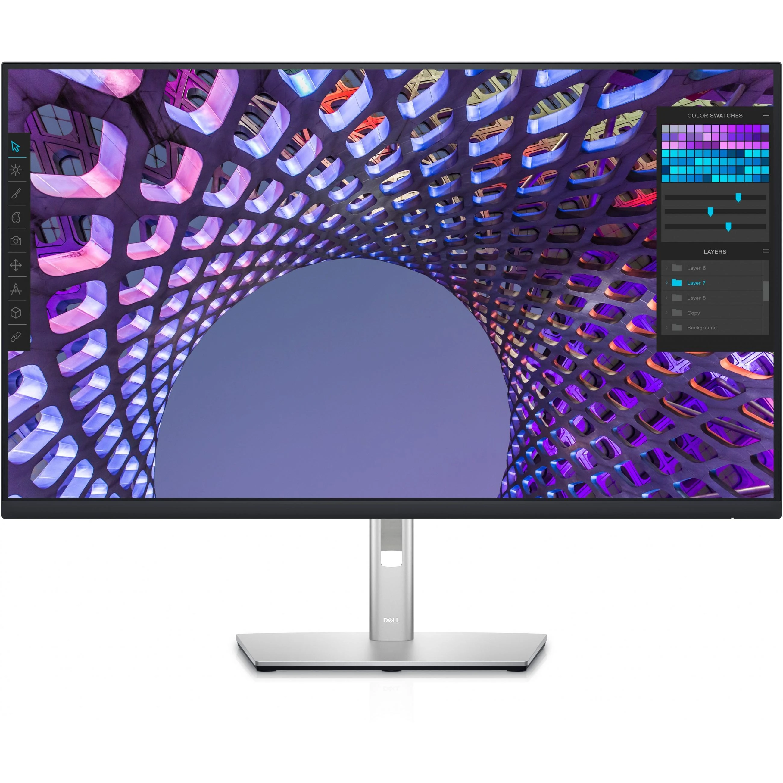 Monitorius Dell P3223QE 31.5", Sidabrinės/Juodos spalvos