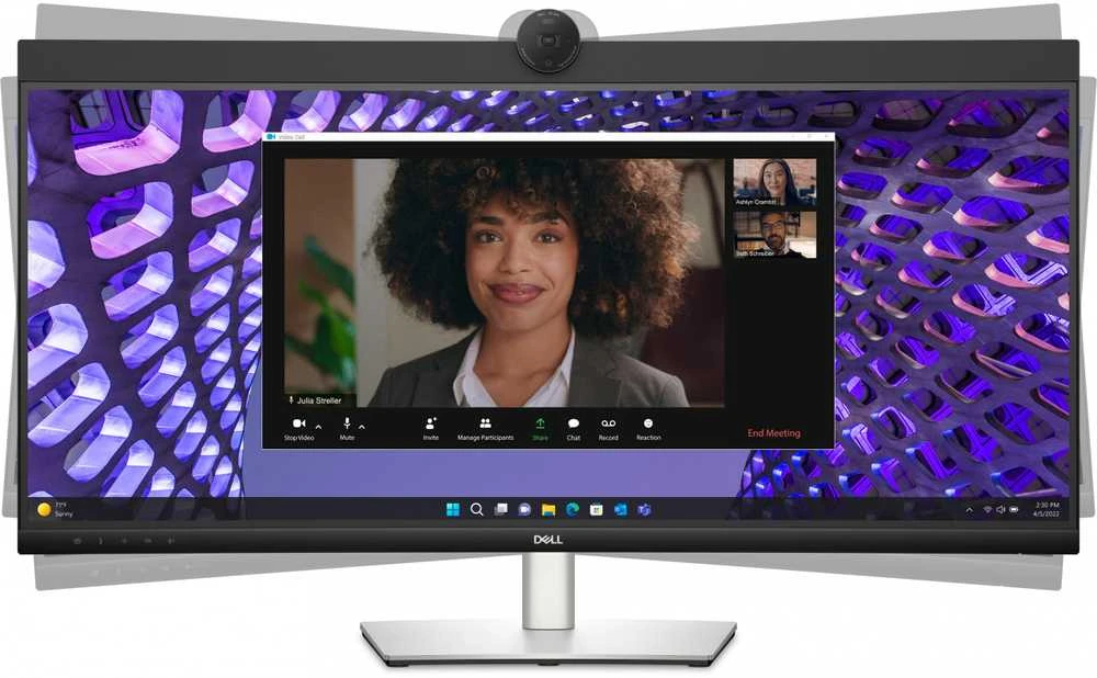 Dell Pro 34 Plus P3424WEB vaizdo konferencijų monitorius, 34" IPS WQHD