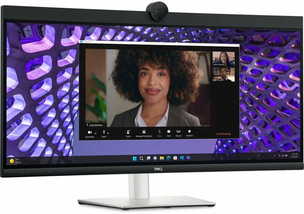 Dell Pro 34 Plus P3424WEB vaizdo konferencijų monitorius, 34" IPS WQHD