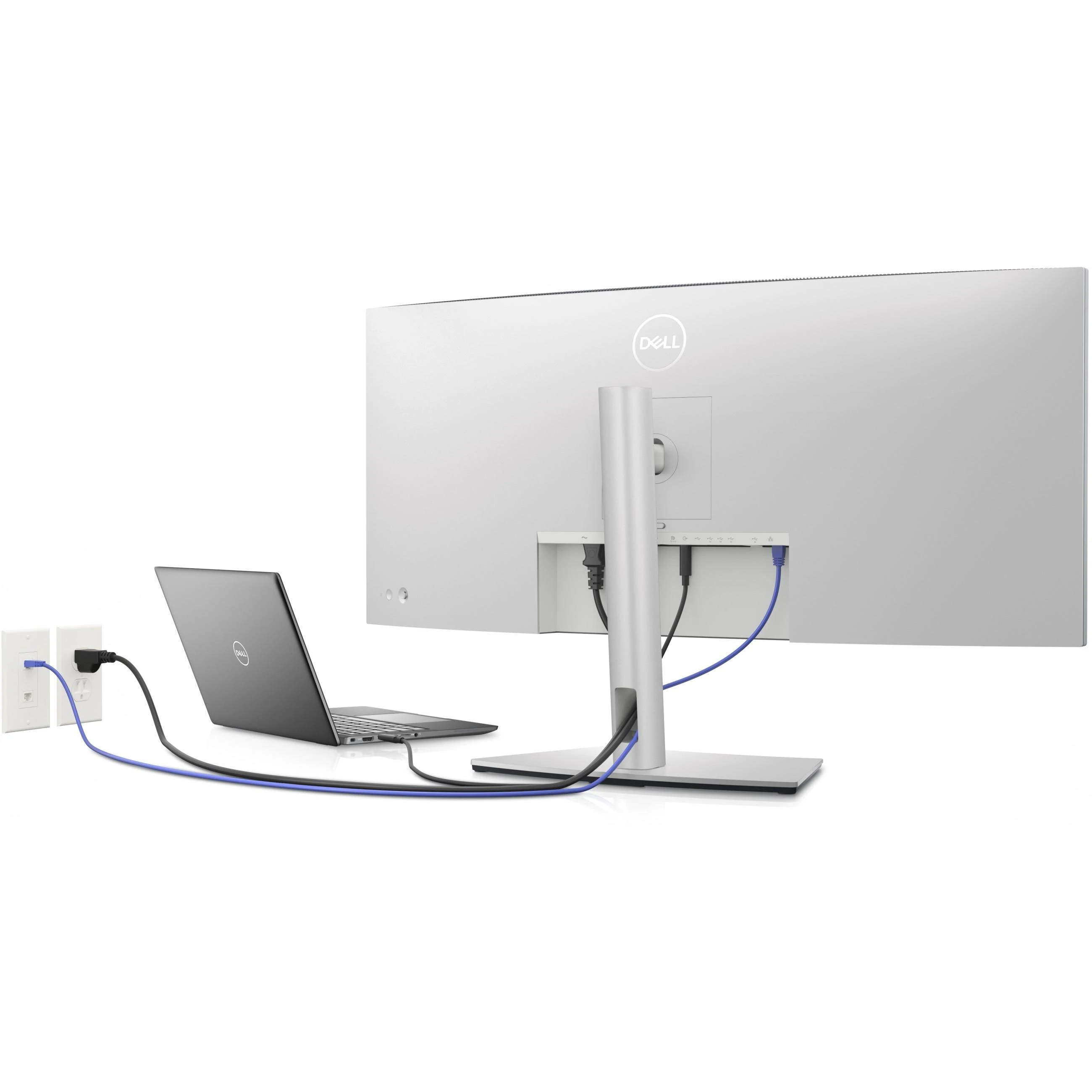 Monitorius Dell UltraSharp 34 Curved USB-C Hub Monitorius-U3423WE, Juodos/Sidabrinės spalvos