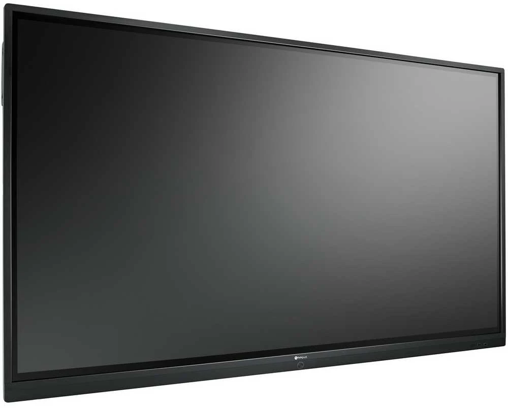 AG Neovo IFP-7502 Interactive flat panel 189.2 cm (74.5") LCD Wi-Fi 350 cd/m² 4K Ultra HD Juodas Jutiklinis ekranas Built-in processor Android 8.0