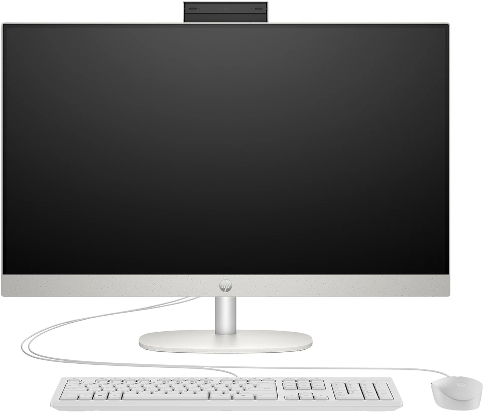Stacionarus kompiuteris HP „All-in-One“ kompiuteris 27-cr0109ng [68,5 cm (27 colio) FHD ekranas, „Intel i3-N300“, 8 GB RAM, 512 GB SSD, „Intel UHD“ grafika, DOS]