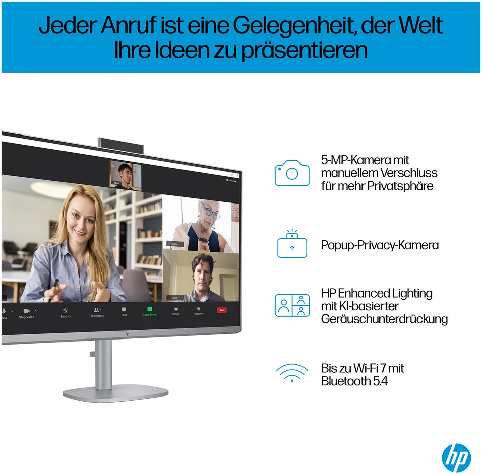 Monitorius HP OmniStudio X All-in-One kompiuteris 32-c0170ng [80 cm (31,5") 4K UHD ekranas, IntelCore Ultra 7 155H procesorius, 32 GB RAM, 1 TB SSD, Win11]