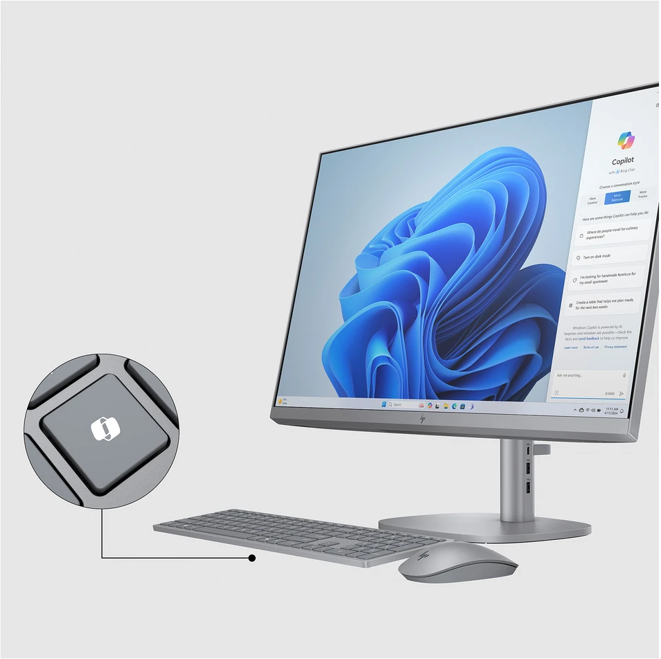 Monitorius HP OmniStudio X All-in-One kompiuteris 32-c0170ng [80 cm (31,5") 4K UHD ekranas, IntelCore Ultra 7 155H procesorius, 32 GB RAM, 1 TB SSD, Win11]
