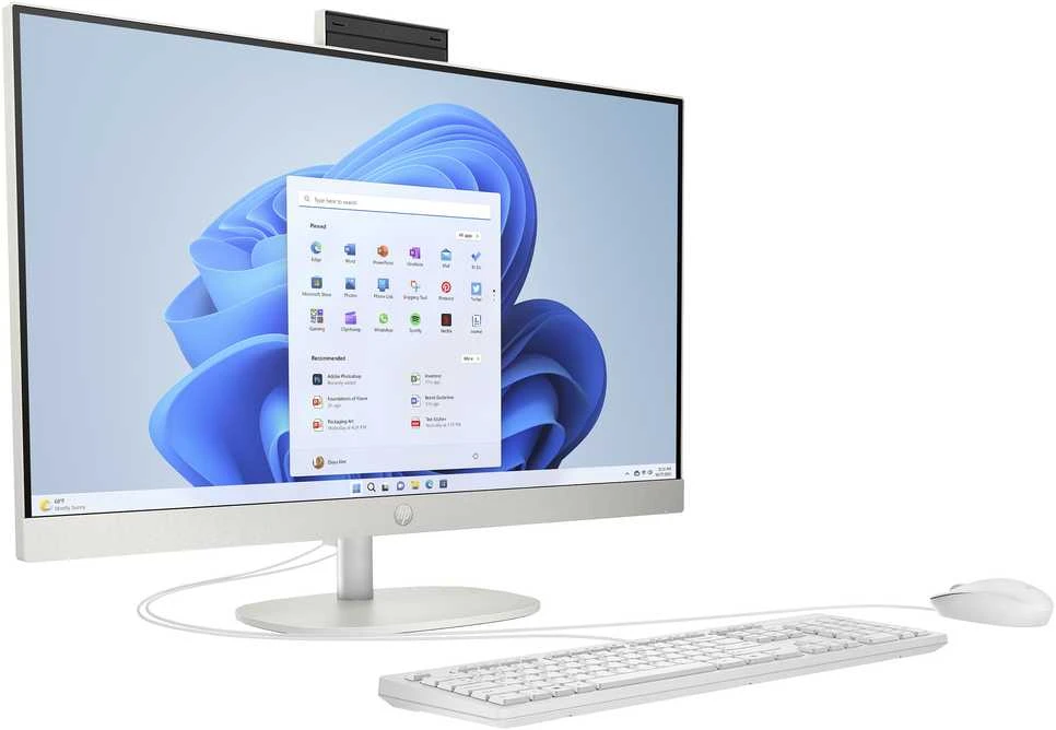 Stacionarus kompiuteris Hewlett Packard (HP) „HP All-in-One“ kompiuteris 27-cr0105ng [68,5 cm (27 colių) FHD ekranas, „Ryzen 5 7520U“, 16 GB RAM, 512 GB SSD, „Windows 11“]