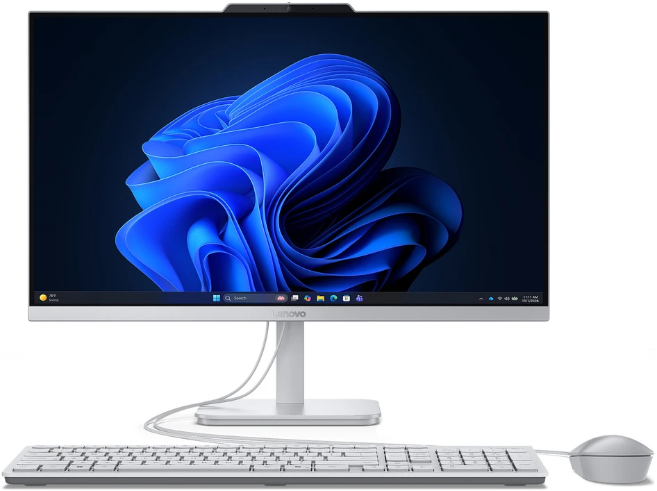 Monitorius Lenovo IdeaCentre AIO A105 24 F0JS0029GE - 60,4cm (23,8") FHD-Ekranas, AMD Ryzen 5 40, 8GB RAM, 512GB SSD, Radeon Grafik, Win11 Home