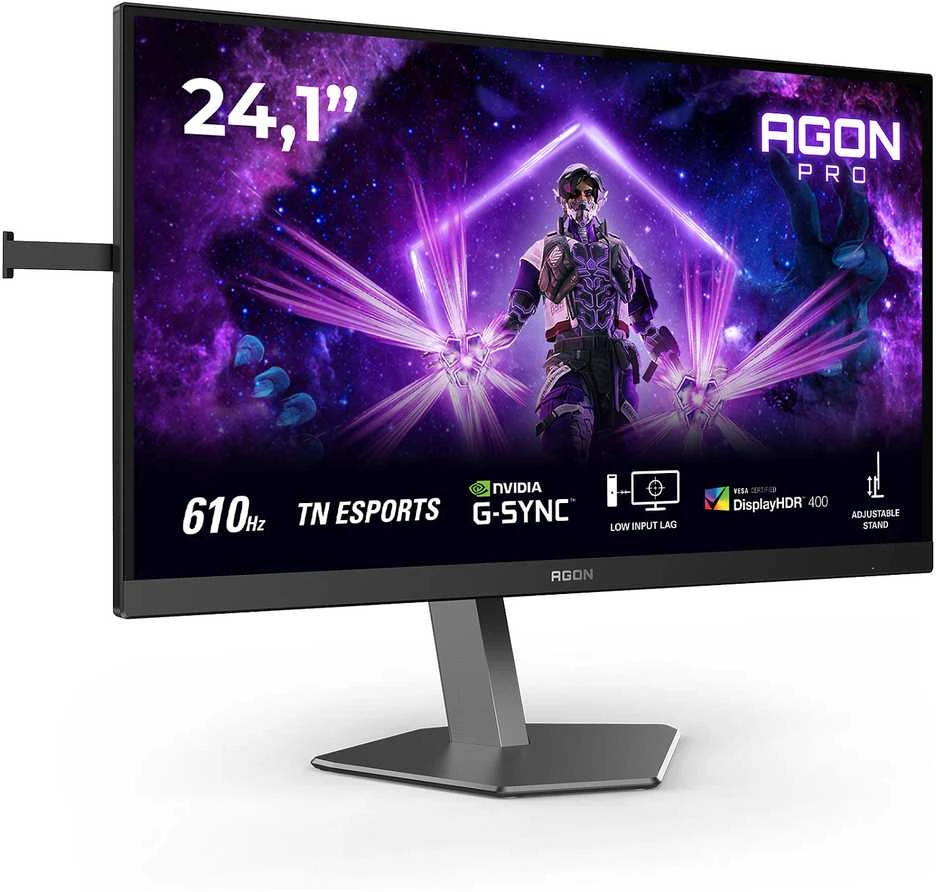 Monitorius AOC AGON PRO AG246FK6 - 610Hz OC | Full HD | Ultra-Fast TN | HDR 400 | 24.1"