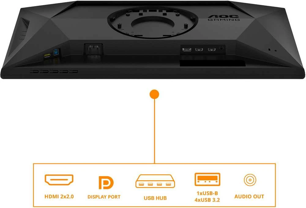 Žaidimų monitorius AOC 25G4SXU 24.5" /Fats IPS/310 Hz/ 1 ms,/FreeSync Prem./ G-Sync comp./ HDR10 /FHD(1920x1080/ 2x HDMI 2.0, 1x DisplayPort 1.4) juodas