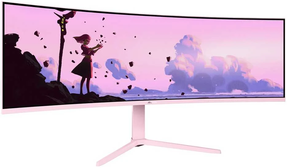 Monitorius Arozzi | Nova | 49 " | VA | 32:9 | 165 Hz | 4 ms | 5120 x 1440 pikselių | 350 cd/m² | HDMI jungtys quantity 2 | Rožinė
