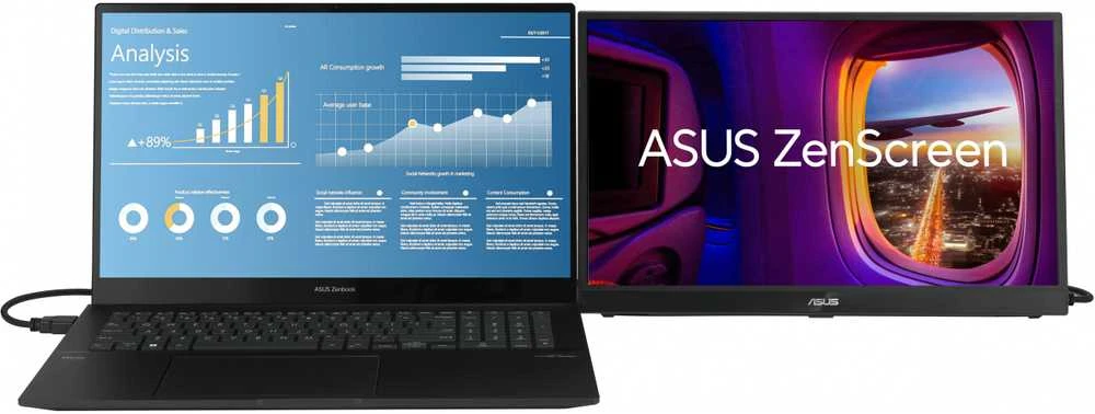 Monitorius ASUS ZenScreen MB17AHG - 17,3'' | IPS | Full HD | 144Hz