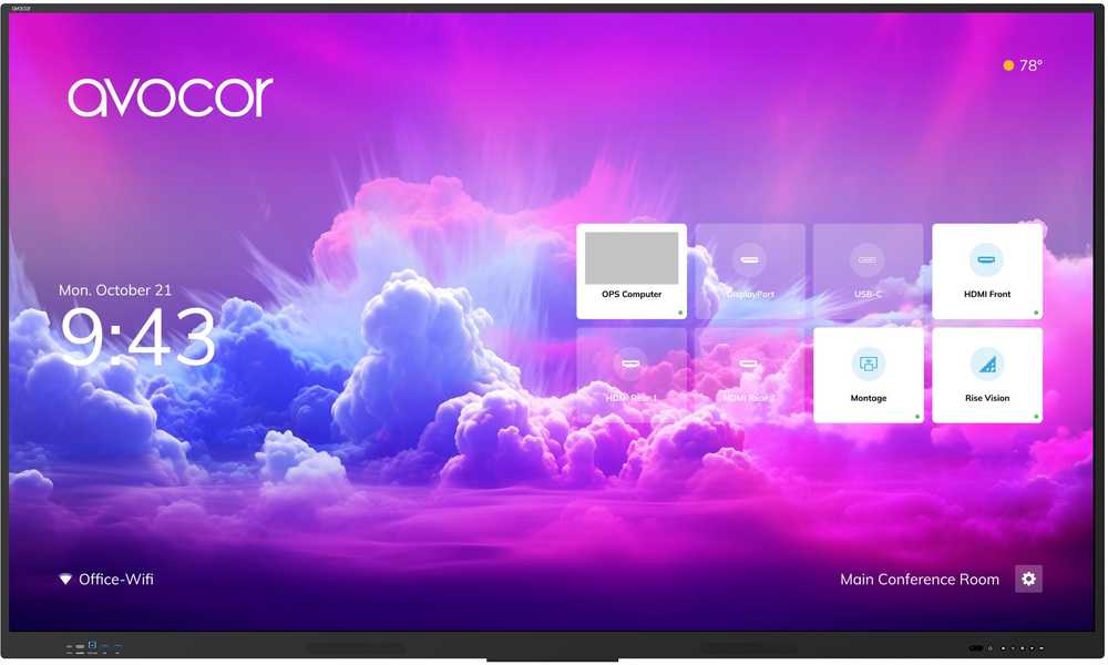Monitorius Avocor AVOCOR E Serie AVE-6550 165cm 65''/