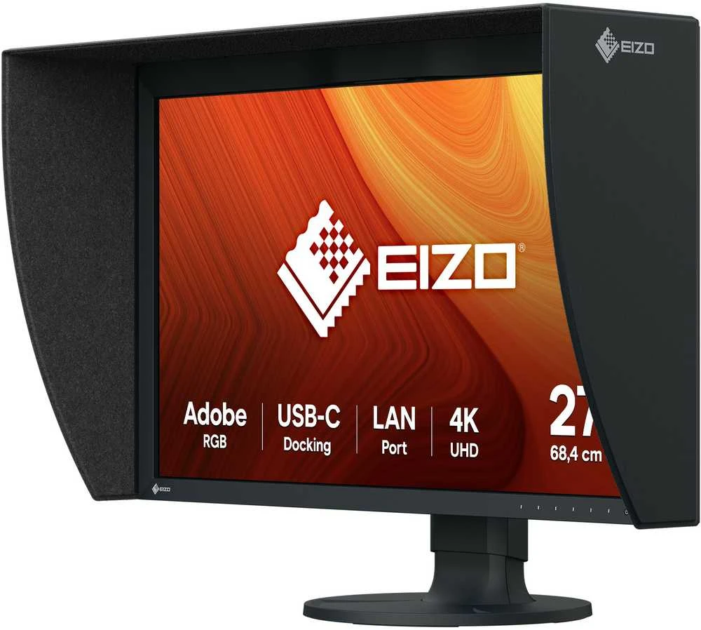 Monitorius EIZO CG2700X 27 colių IPS 16:9 3840X2160 USB-C/92W RJ45 2X3D-LUT gaubtas