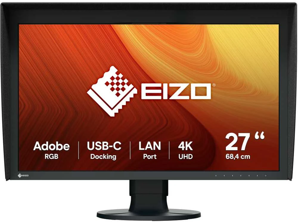 Monitorius EIZO CG2700X 27 colių IPS 16:9 3840X2160 USB-C/92W RJ45 2X3D-LUT gaubtas