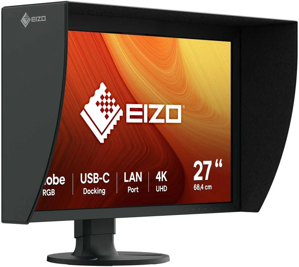 Monitorius EIZO CG2700X 27 colių IPS 16:9 3840X2160 USB-C/92W RJ45 2X3D-LUT gaubtas