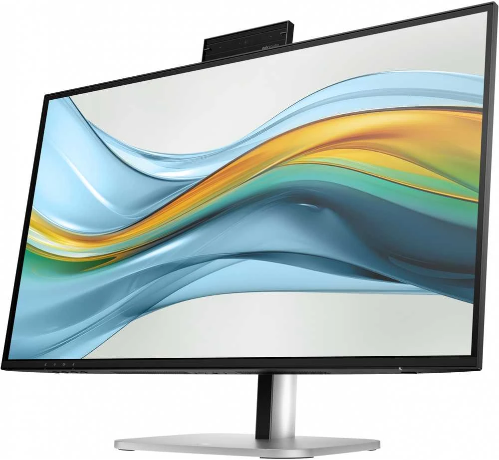 HP 527pm Series 5 Pro QHD konferencijų monitorius – 27 colių 2560x1440 QHD 350 nitų 100 Hz AG, IPS, USB-C(100W/15W)/HDMI/DP Daisy-Chain, 3x USB-A, garsiakalbiai, reguliuojamo aukščio kamera/LAN, RJ, vel-45tivolt 3 metai (pakeičia E27m)