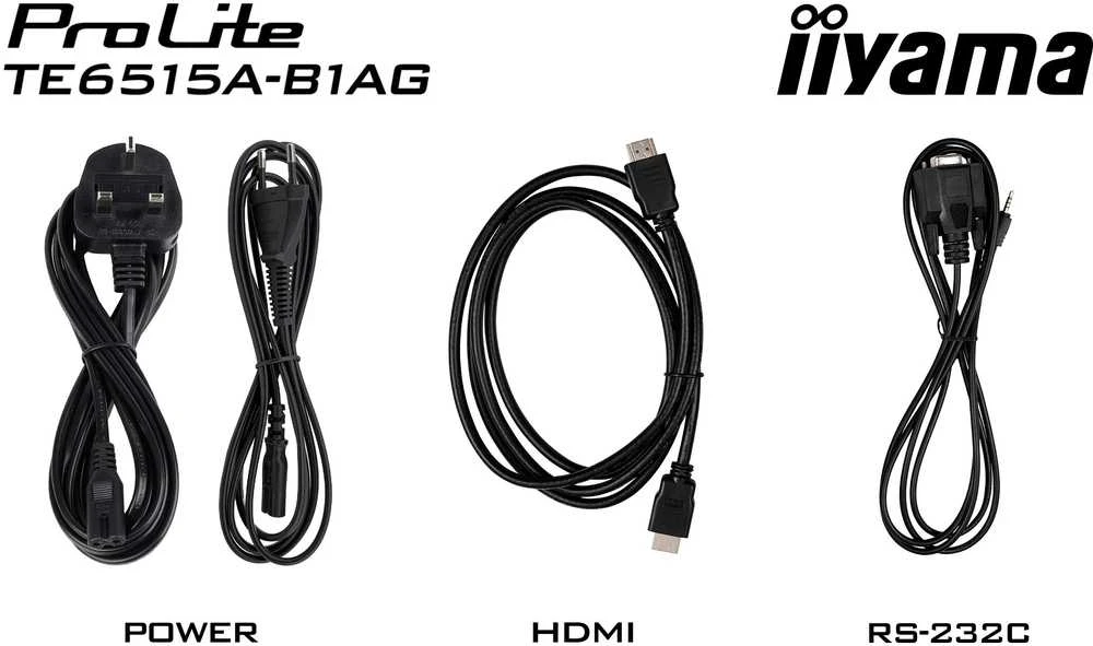 „IIYAMA TE6515A-B1AG“ 65 colių stilingas IFP monitorius „iiWare21E“ 3840x2160 UHD IPS „Android“ 14, 16/128 GB, 2xHDMI DP, 2xUSB-C, VESA 600x400