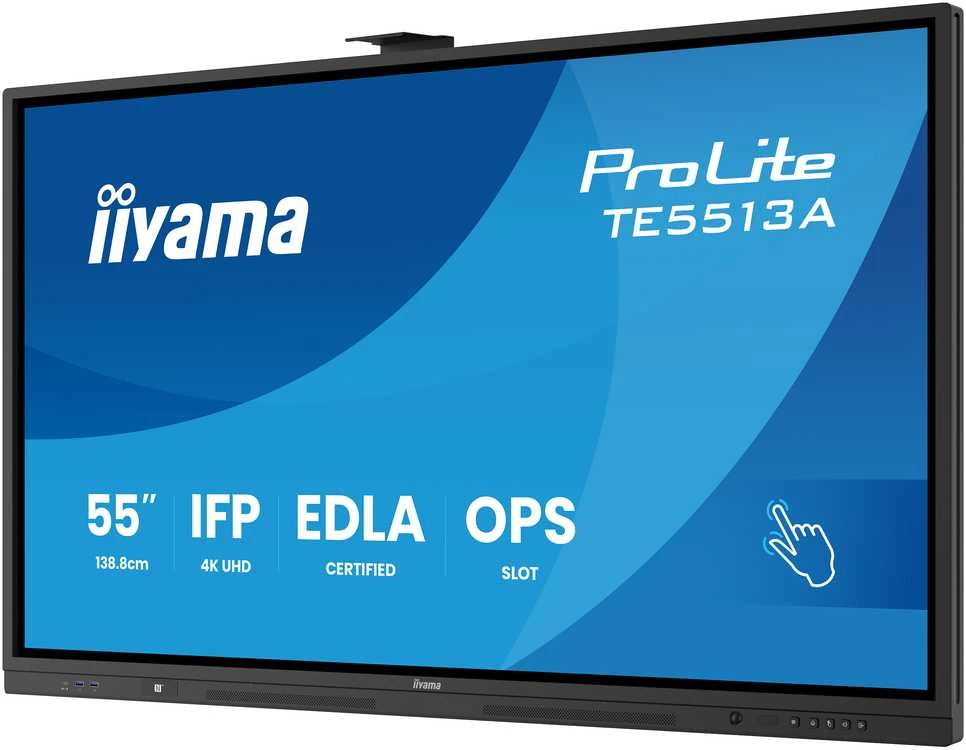 Monitorius Iiyama TE5513A-B2AG 55IN UHD IR 40P - TOUCH AG WITH INTERACTIVE ANDROI