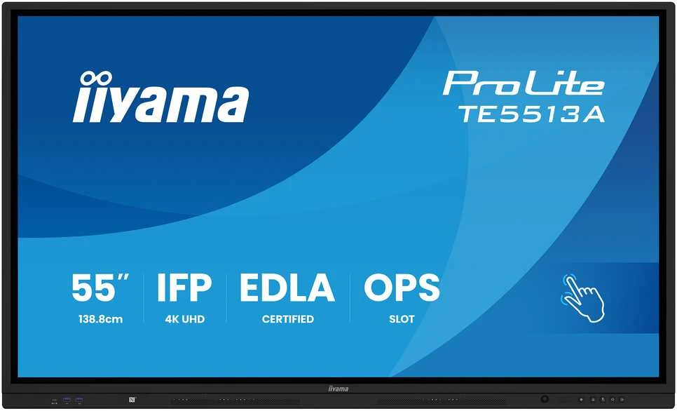 Monitorius Iiyama TE5513A-B2AG 55IN UHD IR 40P - TOUCH AG WITH INTERACTIVE ANDROI