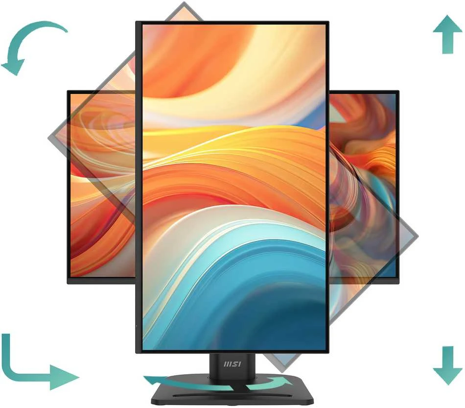 Monitorius MSI PRO MP245PHG E14, 23.8", 1920x1080, IPS, 4,0 ms, VESA 100x100, Juodas