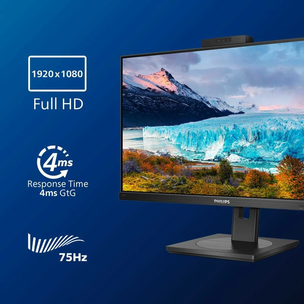 Monitorius Philips 272S1MH/00 S-Line 27inch FHD 75Hz IPS HDCP 1.4 DVI/DP/HDMI