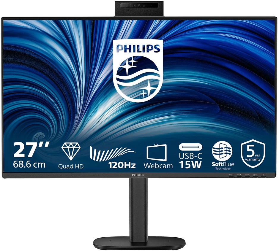 Monitorius „Philips 27B2N3500JH/00“ – 120 Hz | QHD | IPS | 27 colių | 4 ms | USB-C