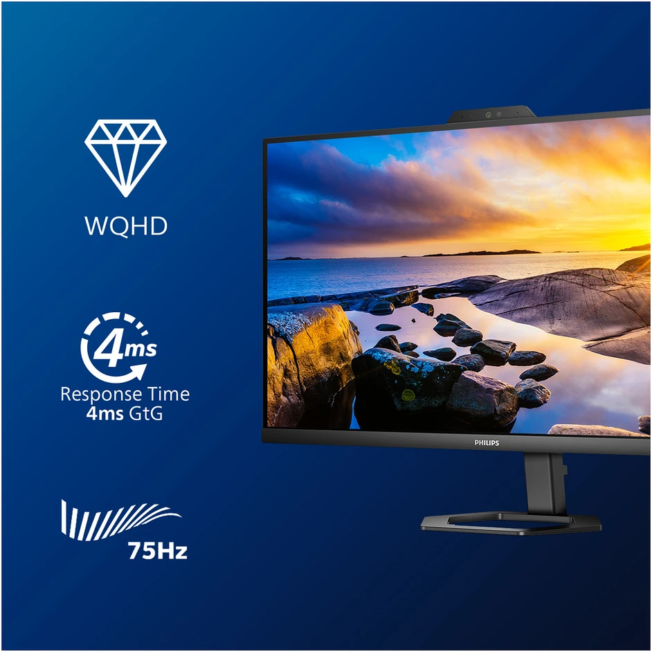 Monitorius Philips 27E1N5600HE/00 27", Juodos spalvos