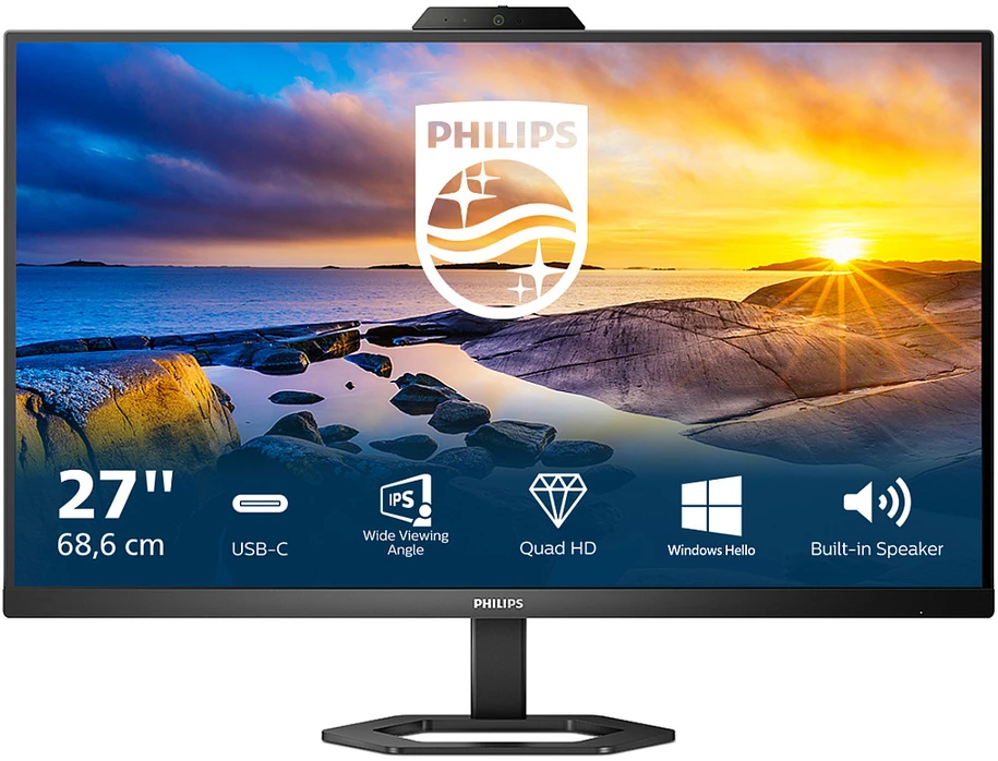 Monitorius Philips 27E1N5600HE/00 27", Juodos spalvos