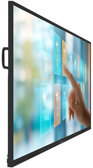 Monitorius „Philips“ 86 colių UHD – 400 Cd/m2 daugialypis jutiklinis ekranas su „Android 14.0“, „Google EDLA“ ekranu, IR jutikliniu ekranu, AR stiklu, interaktyviu ekranu ir HDMI išvestimi.