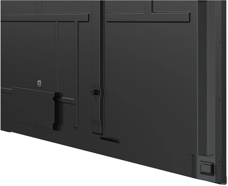 Monitorius „Philips“ 86 colių UHD – 400 Cd/m2 daugialypis jutiklinis ekranas su „Android 14.0“, „Google EDLA“ ekranu, IR jutikliniu ekranu, AR stiklu, interaktyviu ekranu ir HDMI išvestimi.