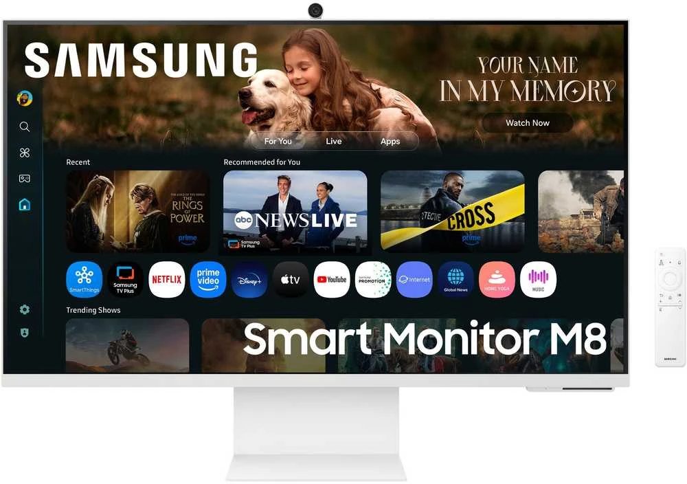 Monitorius Samsung | LS32FM801UUXDU | 32 " | VA | 16:9 | 60 Hz | 4 ms | 3840 x 2160 pikselių | 400 cd/m² | HDMI jungtys quantity 1 | Baltas