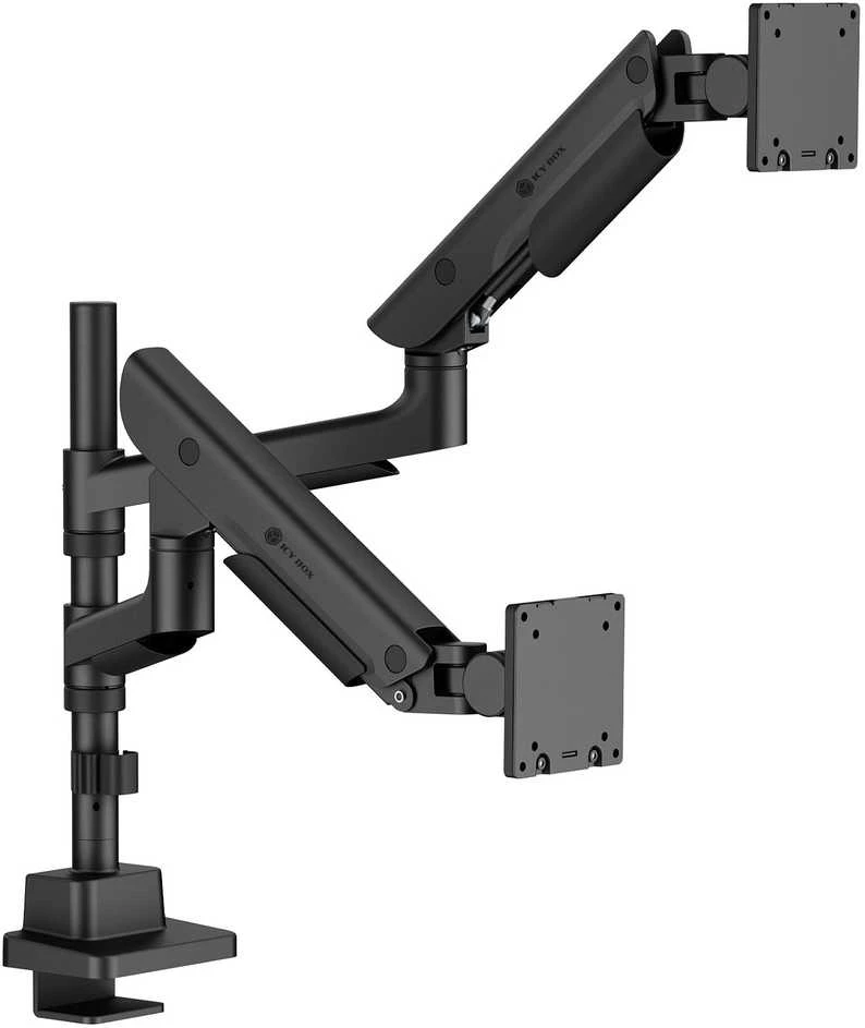 Carruzzo ICY BOX IB-MS702-T monitoriaus laikiklis arba stovas 144,8 cm (57″) Stalas Juoda