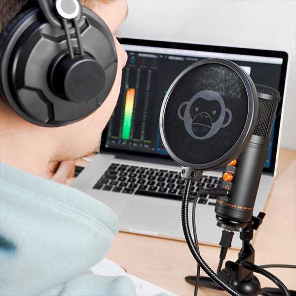 Mikrofonas Monkey Banana Monkey Banana Mico saugojimo USB Stumm- Tester