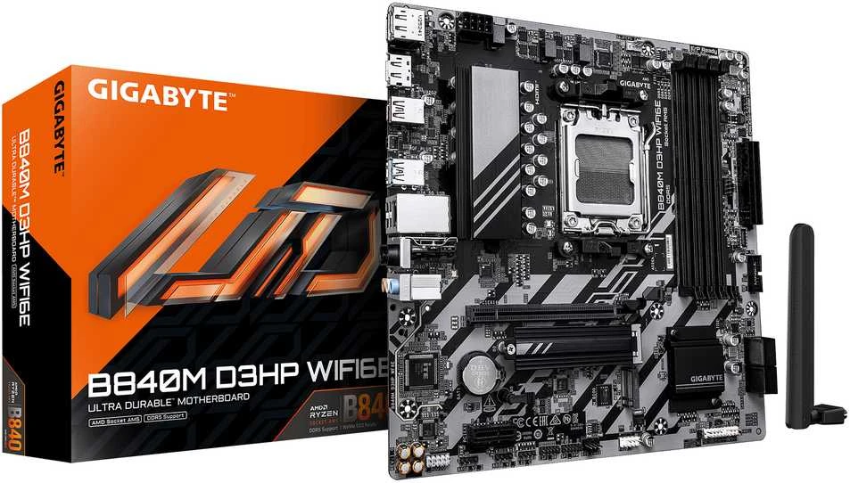 pagrindinė plokštė Gigabyte B840M D3HP WIFI6E