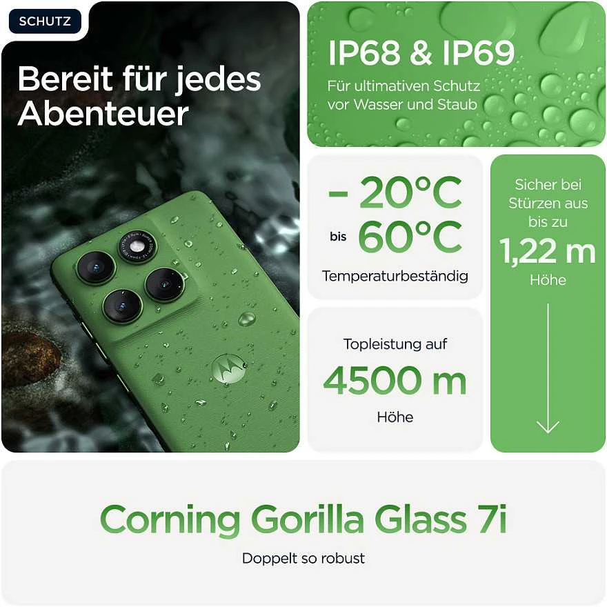 MOTOROLA EDGE 60 (5G) 6.7'' 12/512GB, 5200MAH, IP68, ESIM, SHAMROCK