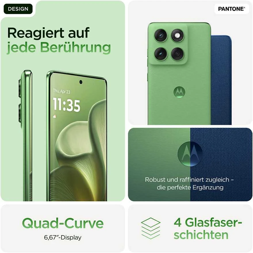 MOTOROLA EDGE 60 (5G) 6.7'' 12/512GB, 5200MAH, IP68, ESIM, SHAMROCK