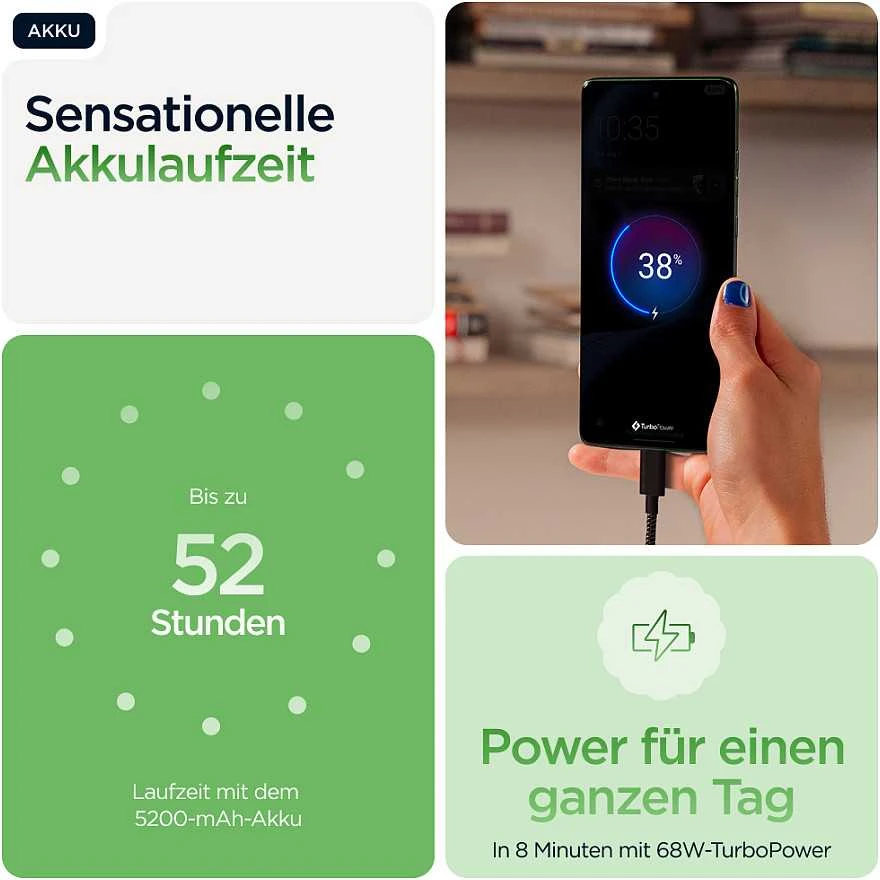 MOTOROLA EDGE 60 (5G) 6.7'' 12/512GB, 5200MAH, IP68, ESIM, SHAMROCK