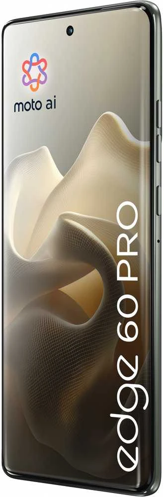Išmanusis telefonas Motorola Edge 60 Pro (5G) 6.7'', 12/512GB, 6000 mAh, IP68, eSIM, Žalsvai pilkas