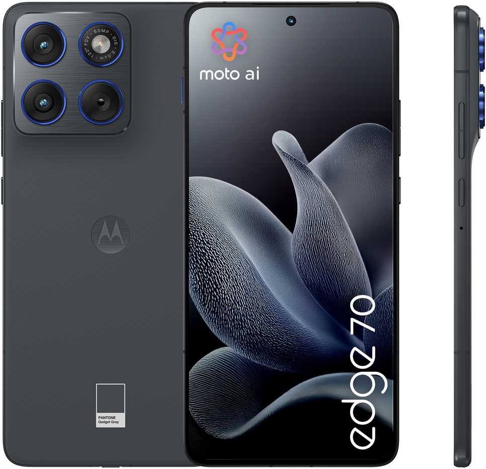 Išmanusis telefonas Motorola Edge 70 5G 12/512GB Grafitowy (PBA50067SE)