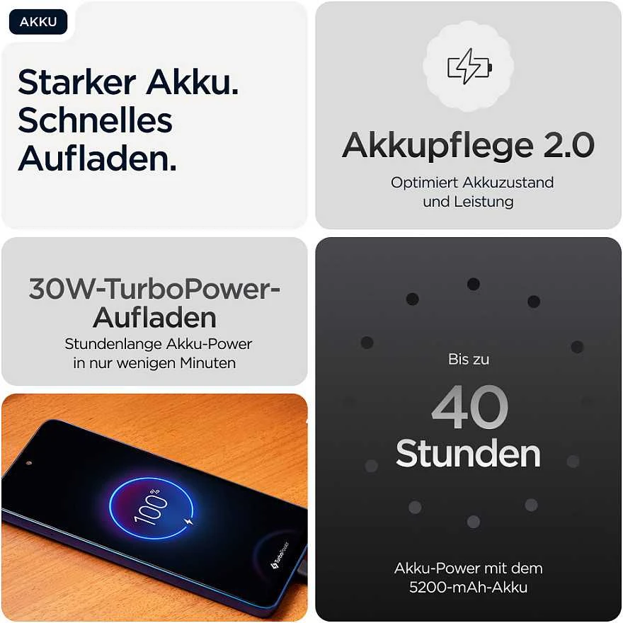 MOTOROLA G56 Juodas OYSTER 8/256GB