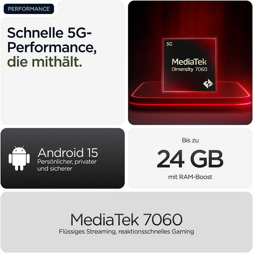 MOTOROLA G56 Juodas OYSTER 8/256GB