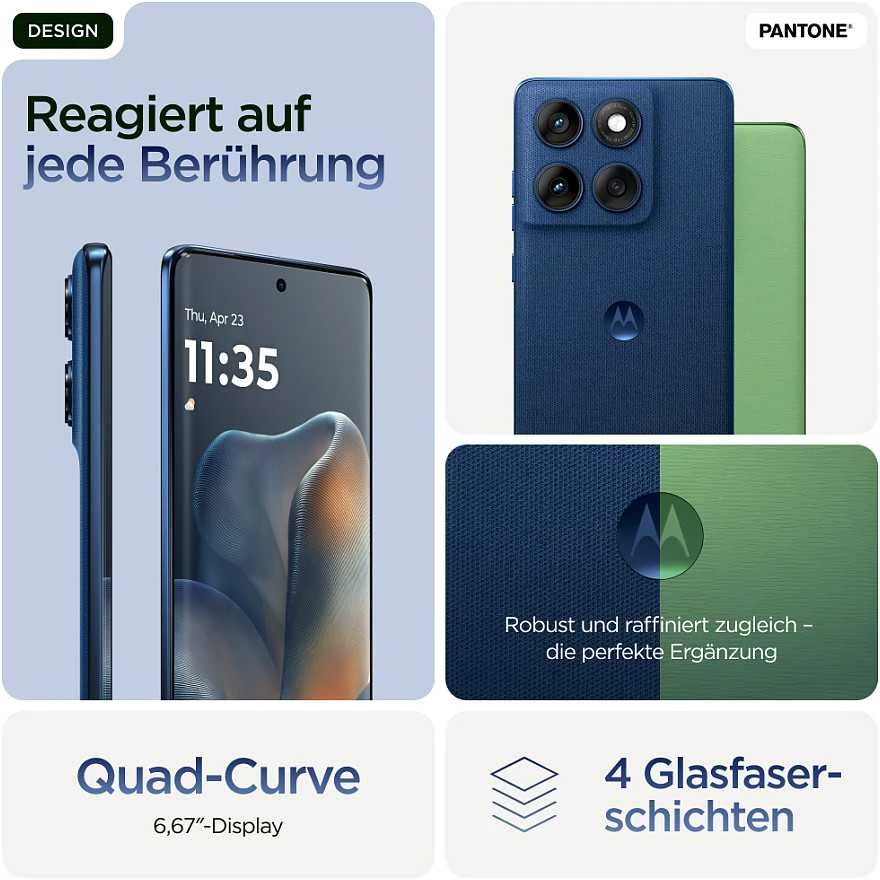 Išmanusis telefonas Motorola Moto Edge 60 5G 8GB RAM 256GB – Mėlyna