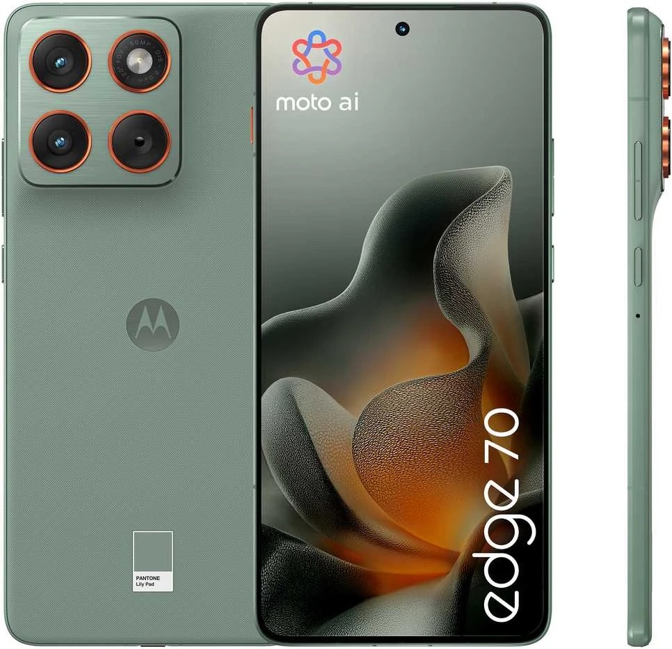 Motorola Edge 70 6.7" Dviguba SIM kortelė Android 16 USB Type-C 12 GB 512 GB 4800 mAh Žalias