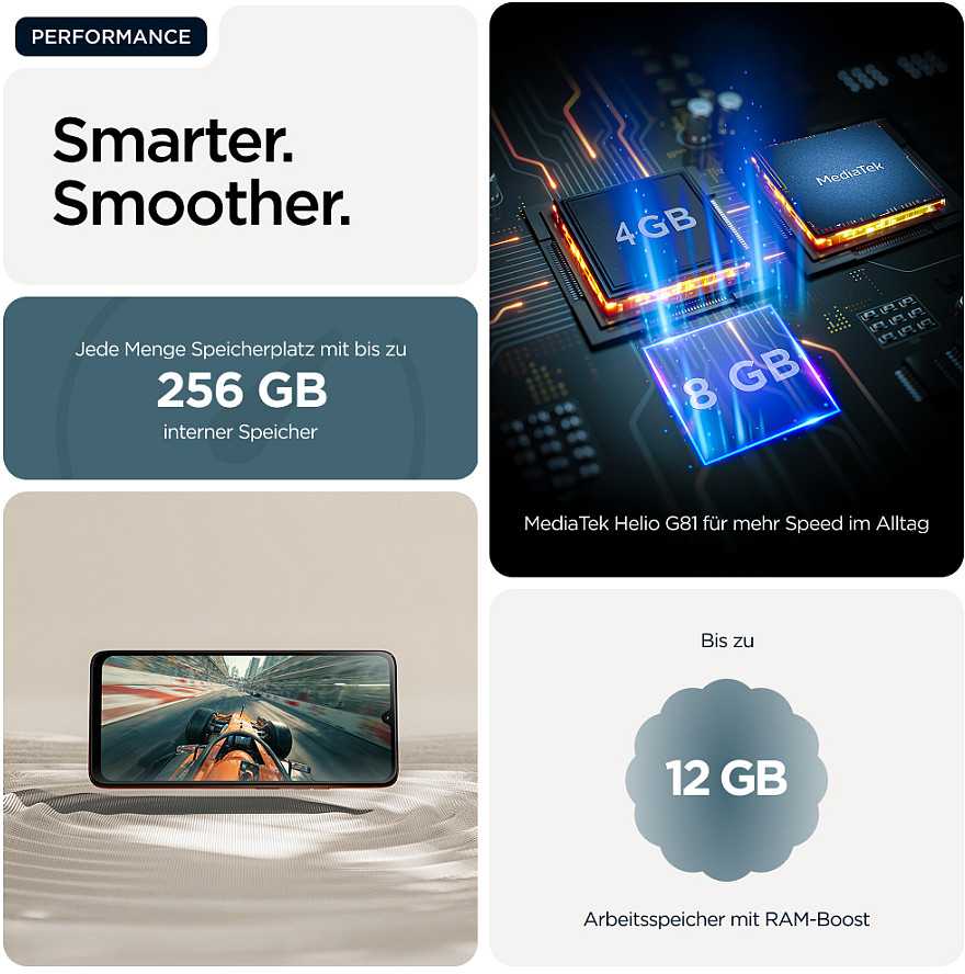 Motorola moto g06 17.5 cm (6.88") Dual SIM Android 15 4G USB Type-C 4 GB 128 GB 5200 mAh Mėlyna