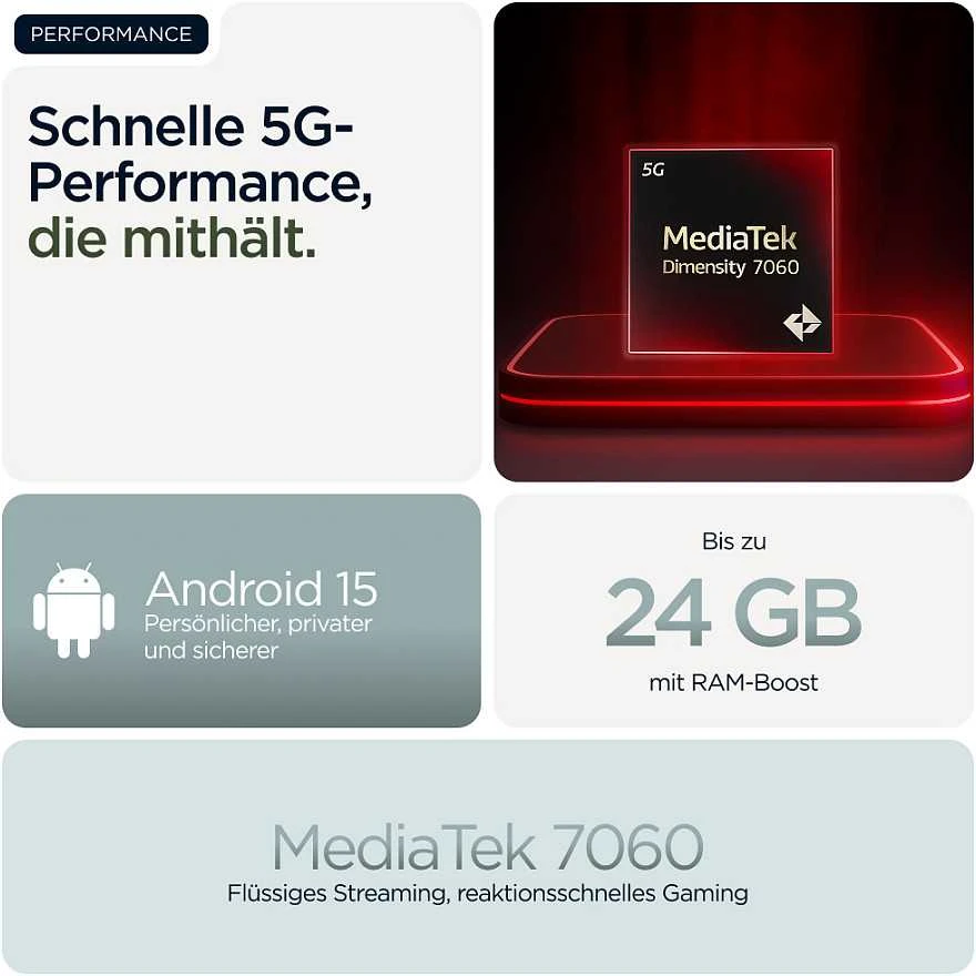 Išmanusis telefonas Motorola moto G56 (8-256 GB) pilkas mist