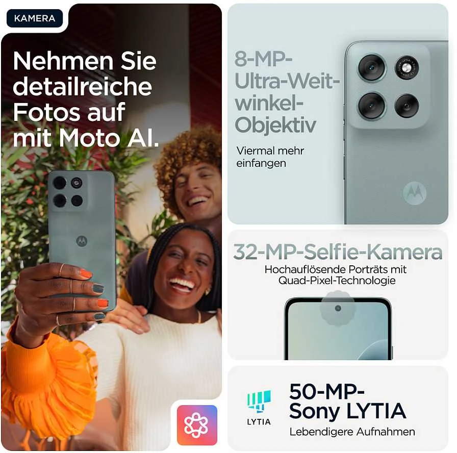 Išmanusis telefonas Motorola moto G56 (8-256 GB) pilkas mist