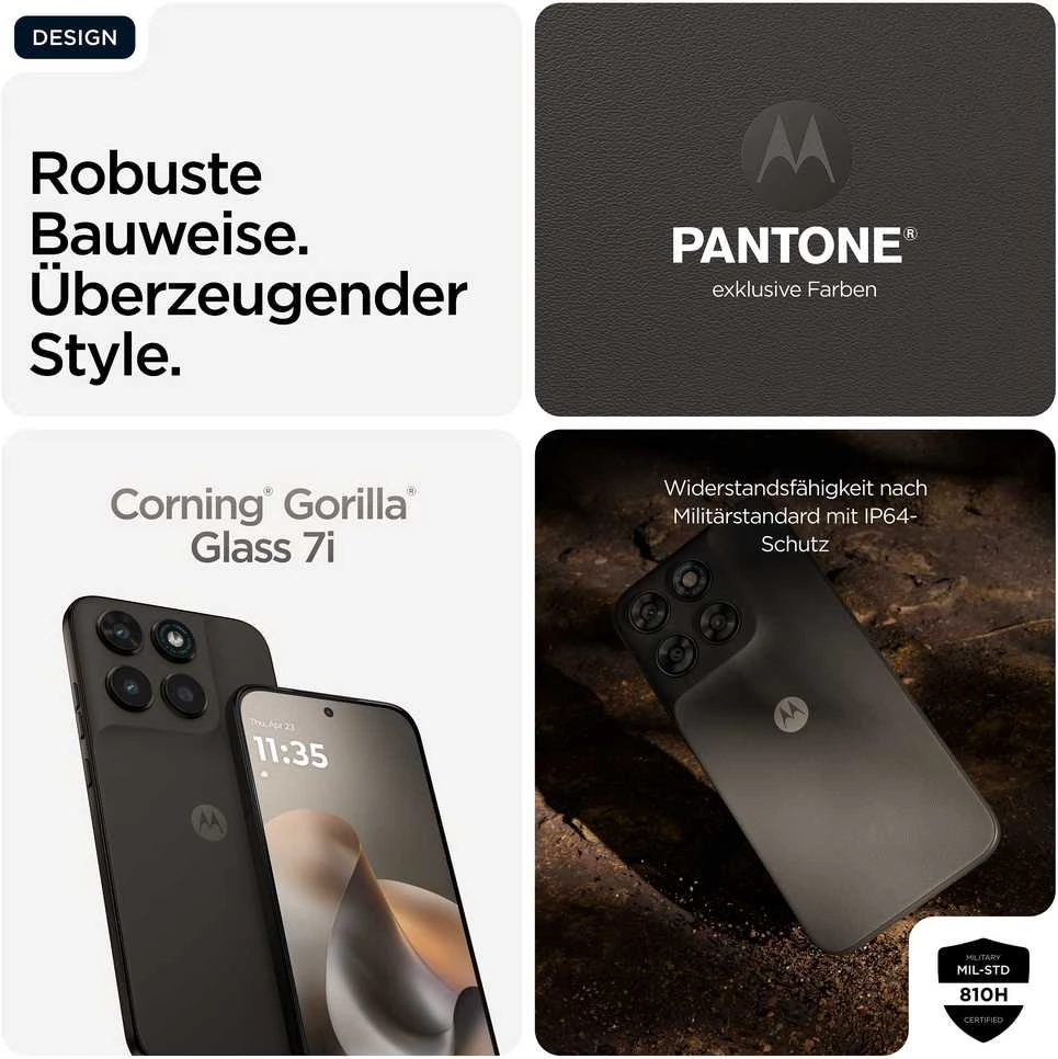 Išmanusis telefonas MOTOROLA Moto g77 5G 8/256GB PANTONE Juodas Olive