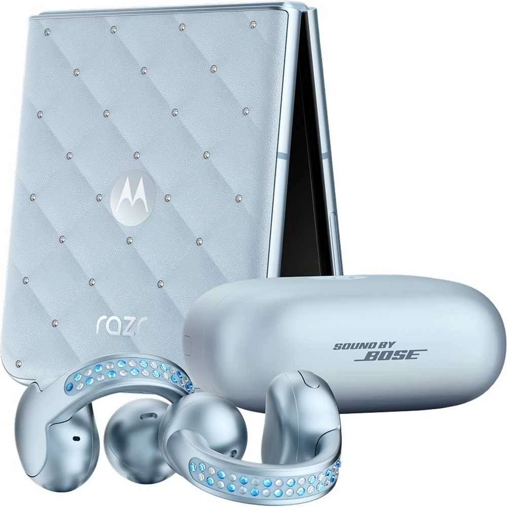 Išmanusis telefonas Motorola razr60 + Buds Loop Bundle Swarovski Edition