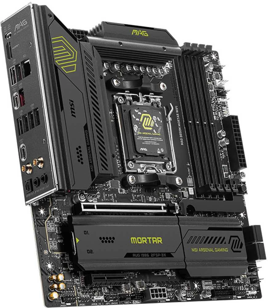 MSI MAG B850M MORTAR WIFI pagrindinė plokštė AMD B850 Lizdas AM5 micro ATX