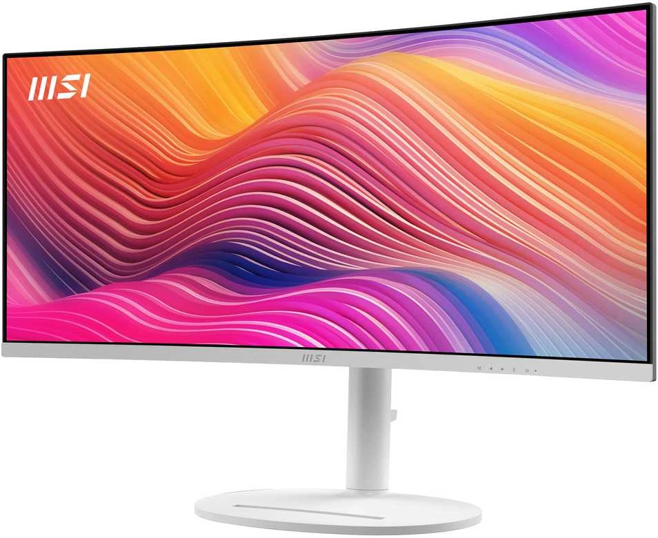 MSI Modern MD342CQPWDE kompiuterio monitorius 86,4 cm (34") 3440 x 1440 pikselių itin platus „Quad HD“ LCD, baltas